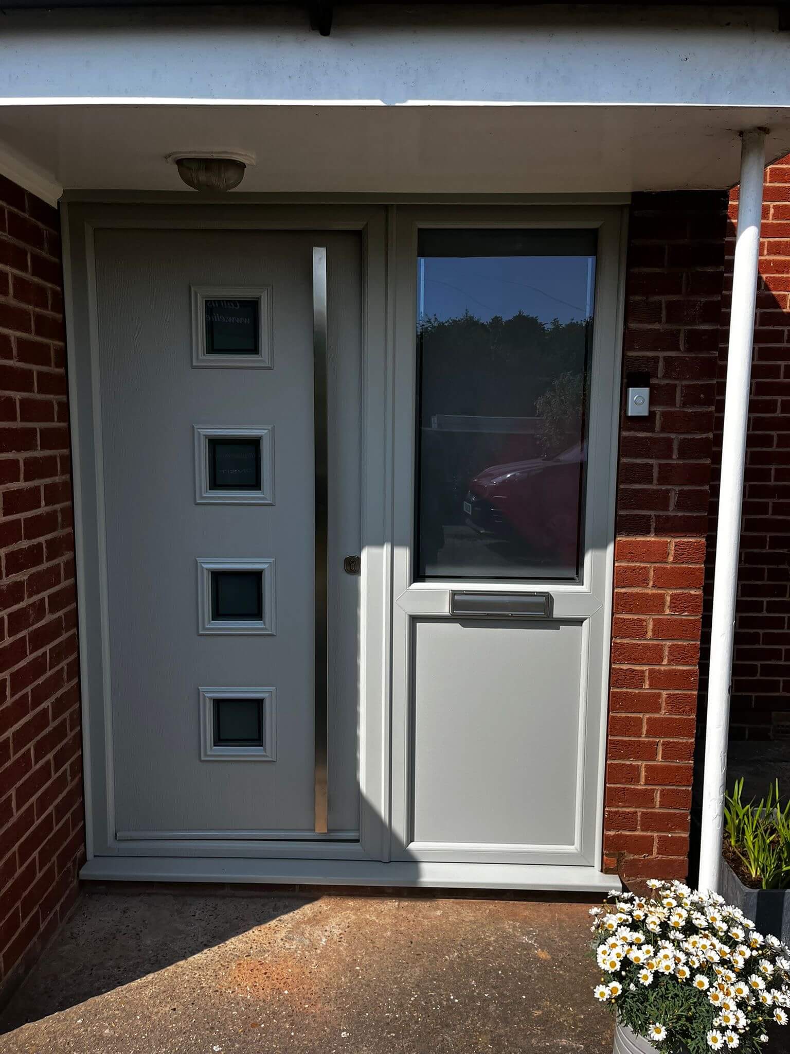 grey front door